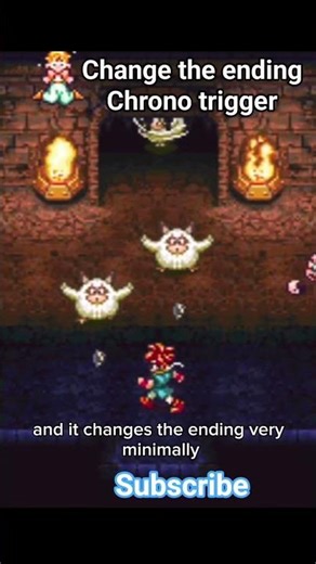 Chrono Trigger change the ending 😲 #chronotrigger #snes #retrogaming #shorts