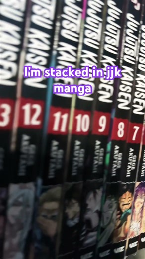 My collection of jjk manga