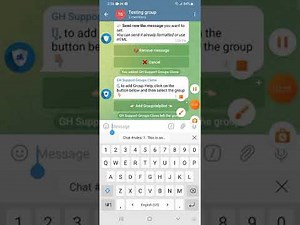 How to set rules for group help in telegram groups.