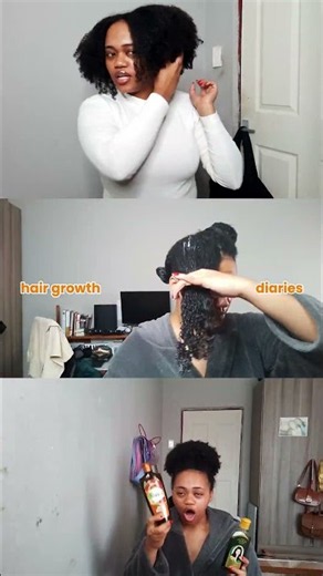 wash and go routine on 3c 4a hair #hairvlog #washandgo #vlog
