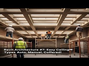 Revit Architecture #7: Easy Ceiling Types – Auto, Manual, Coffered! #bim #rahidrisenshine #revit