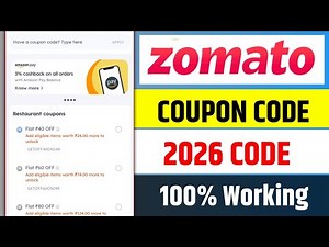 Zomato Coupon Code Today | 100% Working Zomato Promo Code | Zomato Offers & Discounts 2025
