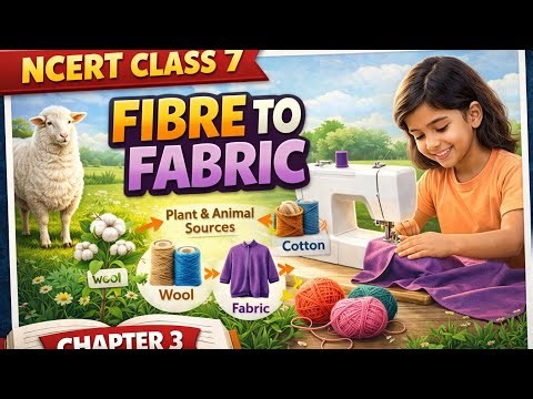 Fiber to Fabric (रेशे से वस्त्र तक) (Class 7 Chapter 3)