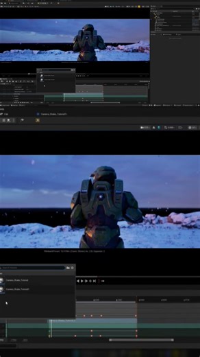 Using multiple Camera shake tracks in Unreal Engine. #halo #unrealengine5 #gamecinematic