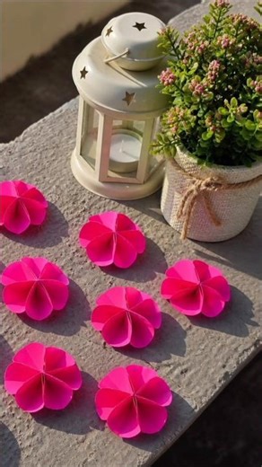 Easy 3D Paper Flower 🌸✨ Simple DIY Craft for Beginners | Aesthetic #Shorts