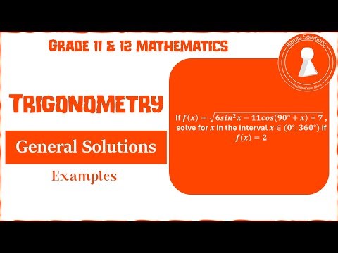Advanced general solutions problem | Trigonometry