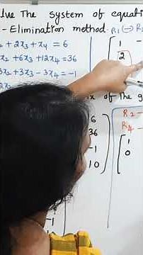 JNTUH M1 Survival Trick 🔥 Gauss Elimination Method 011