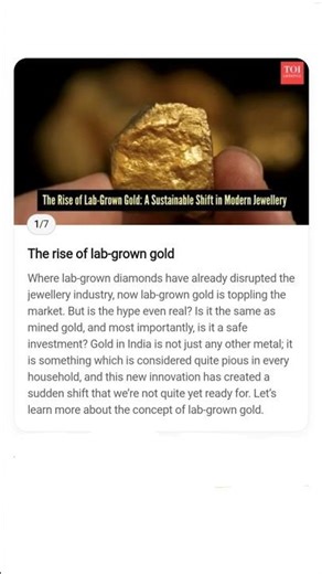 What is Lab-grown gold: How is itmade and why it matters/#trending/#viral....
