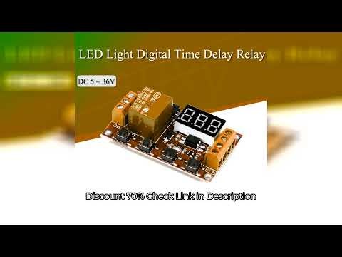 DC 5V 12V 24V LED Light Digital Time Delay Relay Trigger Cycle Timer Delay Switch Circuit Board Timi