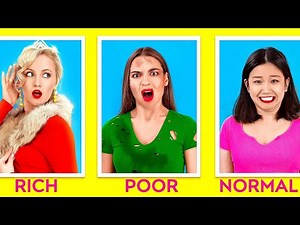 Budget vs Luxury Funny Situations At School By 123 GO! GOLD