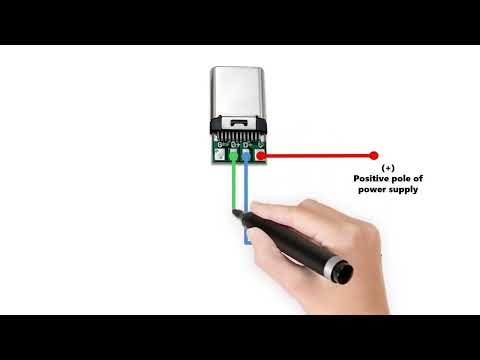 USB type pinout system connection circuit diagram #video #electrical #electrician