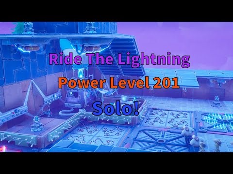 How to ride the lightning in power level 140 ventures solo Fortnite save the world