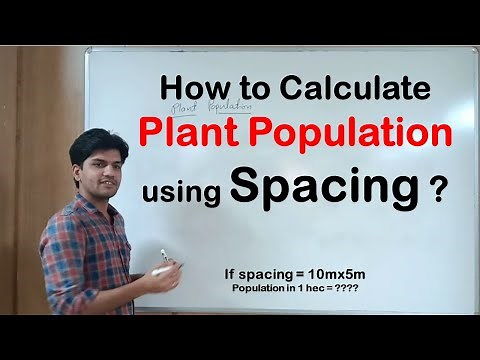 How to calculate Plant Population using Spacing || Agri Wale || Atul Singh ||