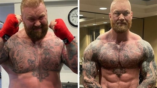 Hafthor 'The Mountain' Bjornsson shows off his shredded new physique