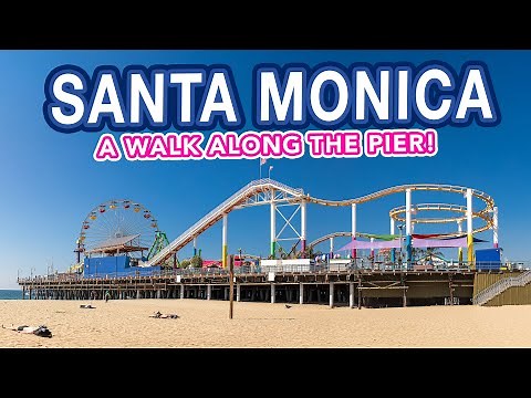 SANTA MONICA PIER Los Angeles | 4K Walking Tour