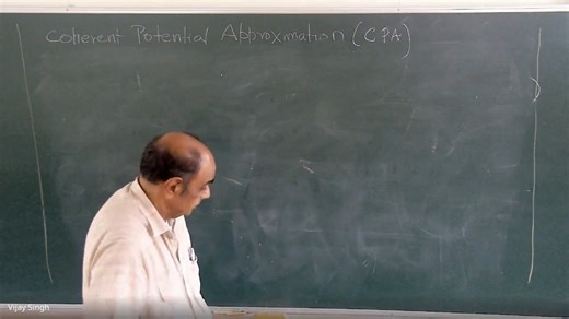 Coherent Potential Approximation (CPA) - Lecture