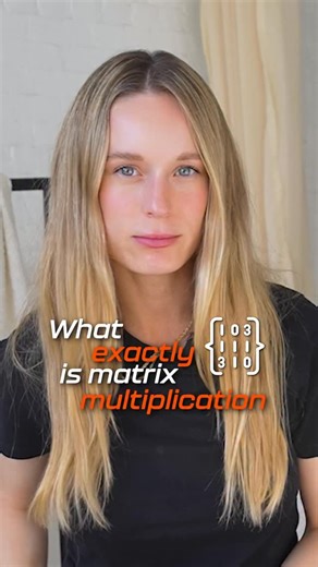 Tiffany Janzen on Instagram: "What exactly is matrix multiplication?! #tech #techexplained"