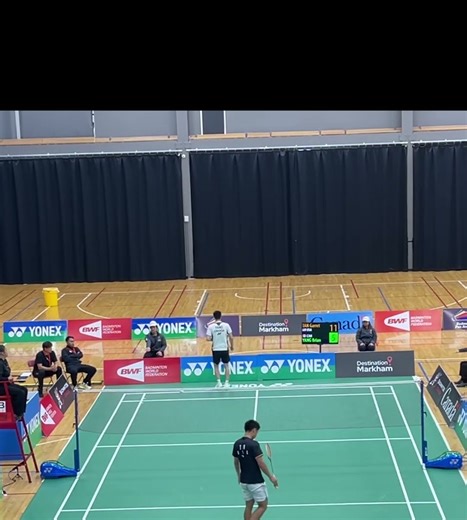 Strong Bounce Back Brian Yang vs Garret Tan#badminton #sports #shorts #badmintonlovers #羽毛球