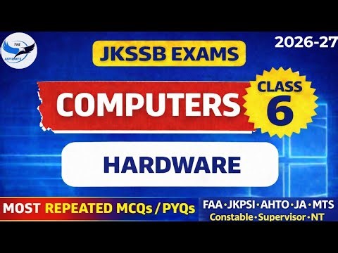 Hardware & Software – Top 50 MCQs 🔥 | Part 1 |Computer Awareness | For JKSSB Exams @TheAspirants01