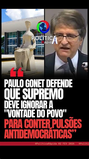 🚨 APOIO TOTAL AO SUPREMO!💥PROCURADOR-GERAL PAULO GONET DIZ QUE CRÍTICAS AO STF SÃO PASSAGEIRAS E ...