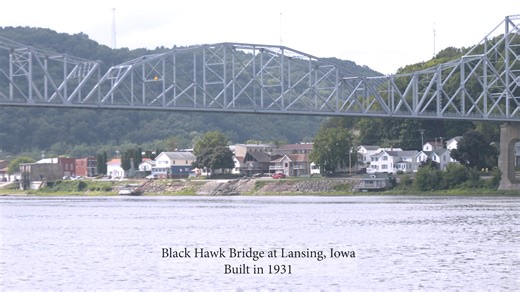 Bridge Implosion over Mississippi River at lansing, Iowa
