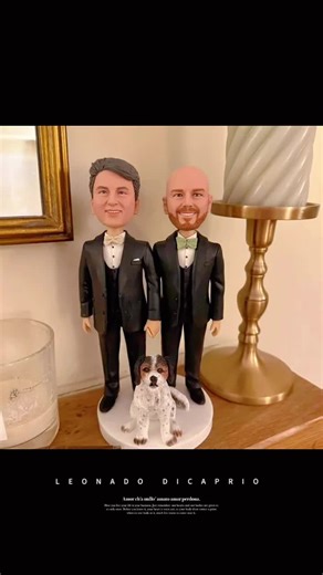 Custom Wedding Cake Topper With Bride Groom With 3 Pets (cat and Dog) - Personalized Bobblehead Family Keepsake - Etsy