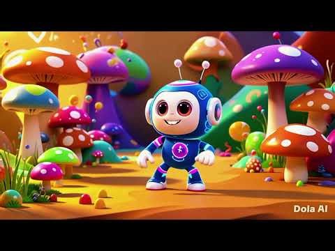 Cute robot in a fantasy world
