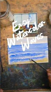 How to Paint Ocean Waves in Watercolor – Super Easy Method