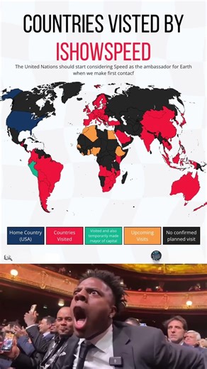 IShowSpeed: The Ambassador of Earth 🌍 | Countries He Visited & Plans to Visit (Map Explained)