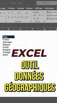 Excel Geographic Data Tool