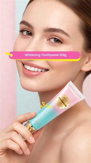 Nicotinamide Whitening Toothpaste 100g, Daily Use, Gentle Formula, Teeth Whitening & Stain Removal, Non-Alcoholic, Single Item