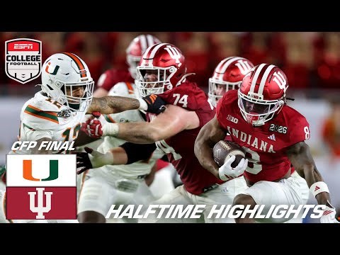 CFP National Championship HALFTIME HIGHLIGHTS: Miami vs. Indiana | ESPN College Football