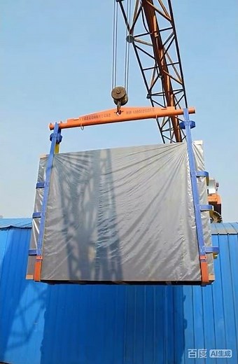 Flat webbing sling's application of glass hoisting