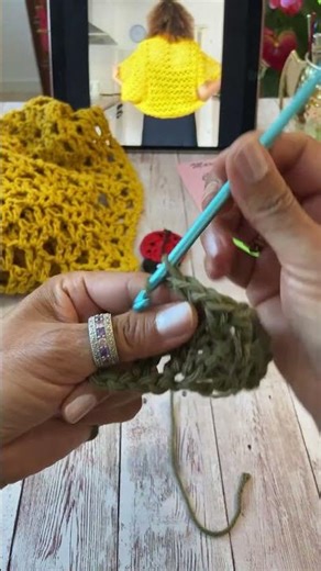 One-Piece Bolero by Maricita #crochet #sweater #bolero #knitting #top #diy #dress