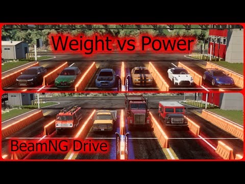 Multi-Class Drag Race in BeamNG – Who’s the Fastest?