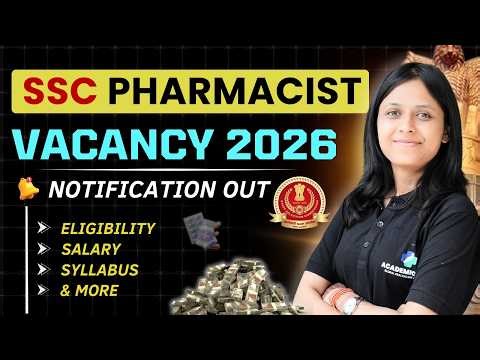SSC Pharmacist Vacancy 2026 | Full Notification, Posts, Eligibility, Dates & Application Process