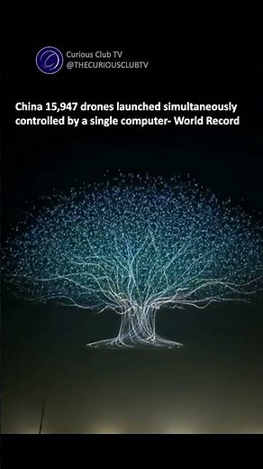 China Launches Record 15,947 Drones Simultaneously, Controlled by a Single Computer