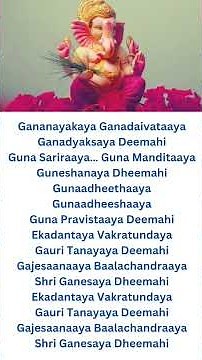 ekadantaya vakratundaya song lyrics in English #devotional #ganesh #god #songs #ytshorts