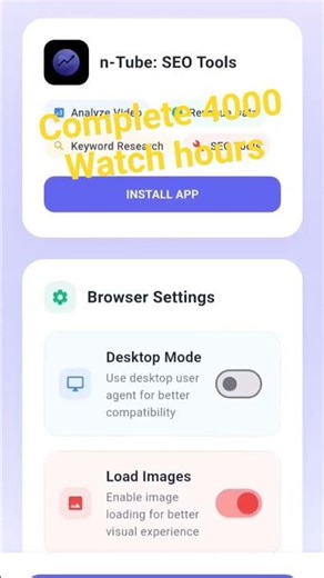 how to complete 4000 watch time with multi browser