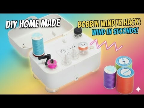 Bobbin winder | how to wind a bobbin | bobbin winding machine | winding a bobbin