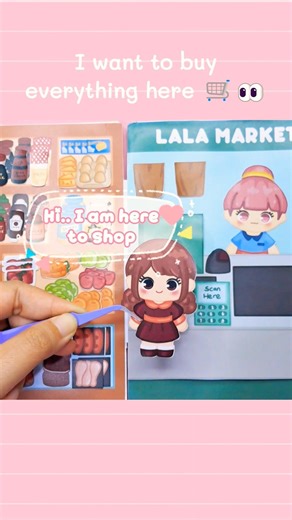 paperdoll buying everything at the store ✨️ | #paperplay #paperdiy