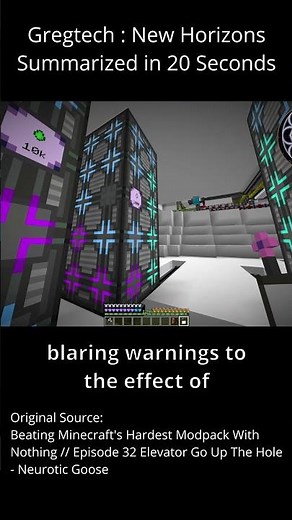 Gregtech - New Horizons Summarized in 20 Seconds