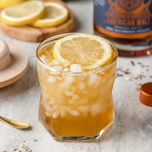 Smoked Whiskey Sour Mocktail
