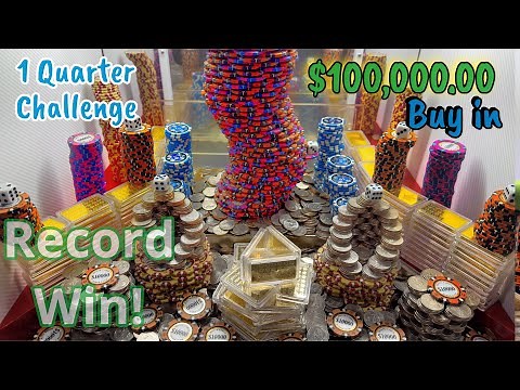 New record win! High limit coin pusher