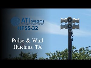 ATI HPSS-32 | Pulse & Wail | Hutchins, TX (Hutchins TX Tornado Siren Test)