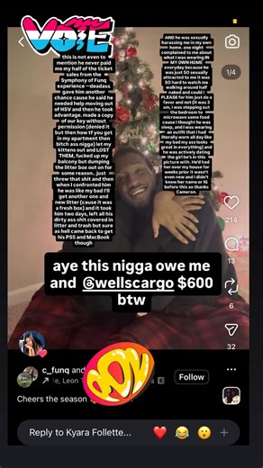 SYMPHONY THE SYSTEM on Instagram: "UPDATE: He has now sent $200, claiming that is all he owes—but also all he has. I told him I will delete this post when he sends the latter $400. Also I remembered more harassment. He told me he had masturbated to my twitter which made me VERY uncomfortable as we were the only two in the apartment. I tried to keep it professional and he made specific references to recent posts (saying that he couldn’t believe I was a squirter and a creamer) and heavily insinuat