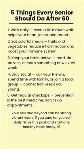5 Things Every Senior Should Do After 60 to Live a Happier, Healthier Life