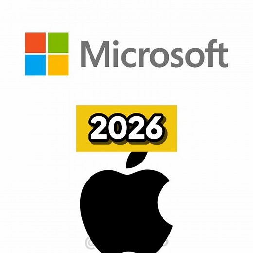 APPLE VS MICROSOFT (2026-1969) Logo Evolution BATTLE