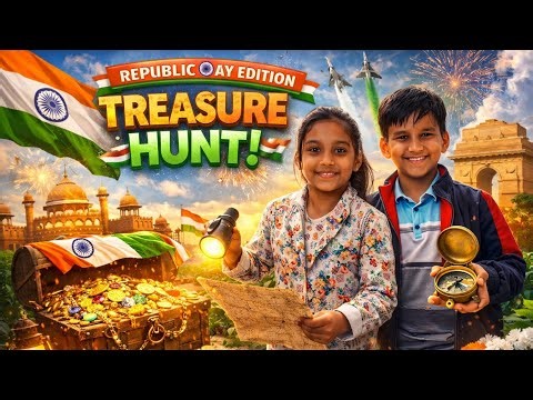 Treasure hunt game! Happy Republic day 🇮🇳🇮🇳.#Society Game