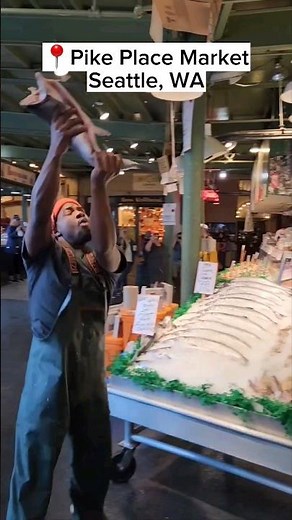 Famous Fish Throwing at Pike Place Market | Seattle, Washington